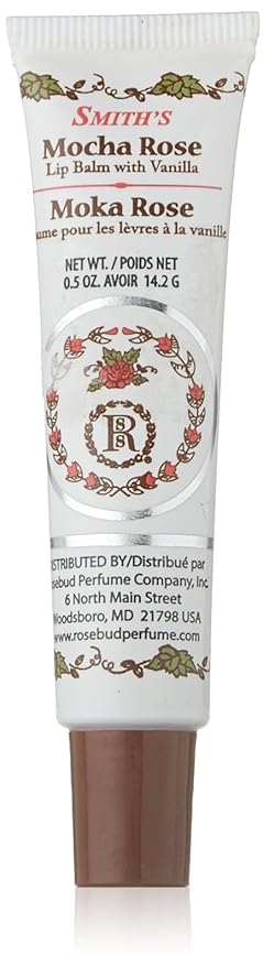 Rosebud Lip Balm Tube, Mocha Rose, 5 Ounce-Velvo Beauty