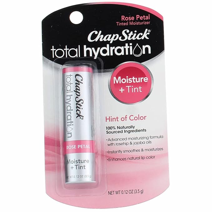 ChapStick Total Hydration Rose Petal 0.12 oz (Pack of 2)-Velvo Beauty