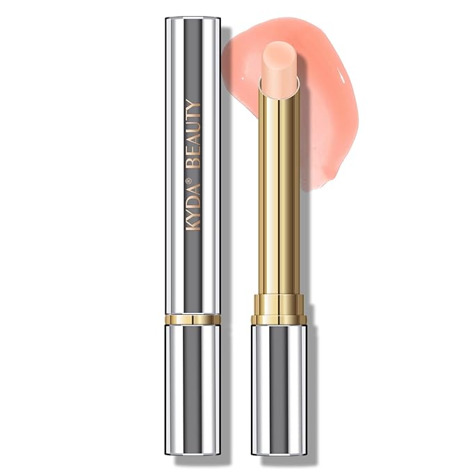 KYDA Tinted Lip Balm, Hydrating Sheer Formula Lip Balm, Natural Glossy Finish, Moisturizing Lip Care Balm for Dry Lips, Peach Candy-Velvo Beauty