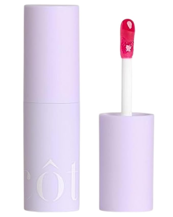 Côte Beauty The Necessity Peptide Lip Shine in Lola - Plumping Coral Lip Gloss with Hyaluronic Acid, Shea Butter & Jojoba Oil - Non-Sticky, Long-Lasting Hydrating Formula-Velvo Beauty