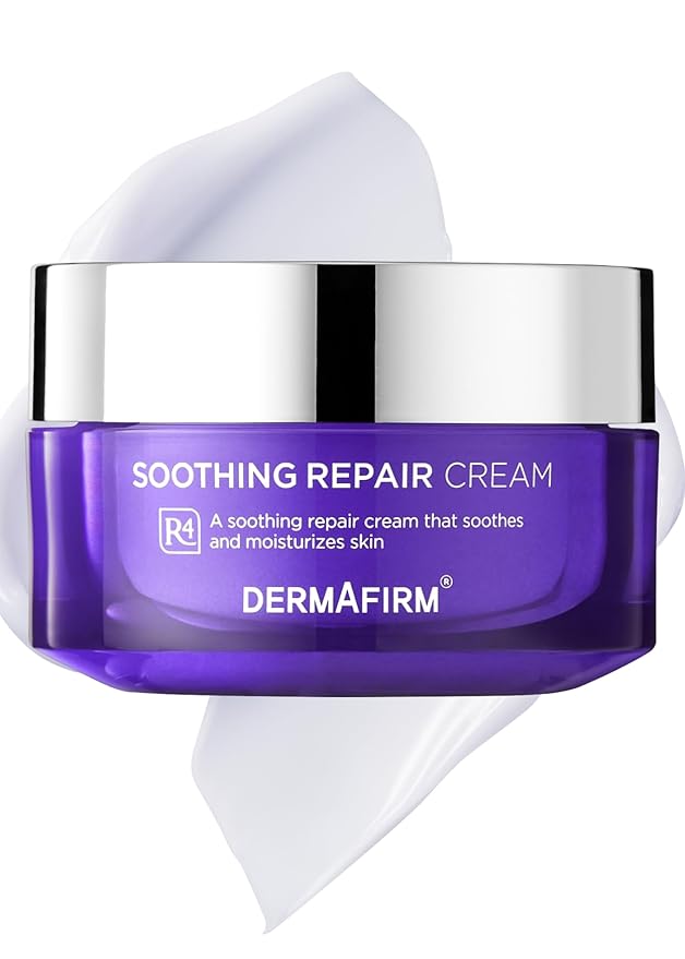 Dermafirm Soothing Repair Hydrating Face Cream R4 | Daily Face Moisturizer Facial Lotion with Eucalyptus, Peptide and Collagen | Gentle for All Skin Types No Animal Trials No Paraben 1.69 fl oz-Velvo Beauty