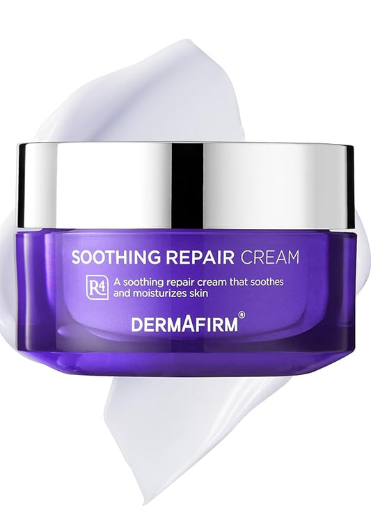 Dermafirm Soothing Repair Hydrating Face Cream R4 | Daily Face Moisturizer Facial Lotion with Eucalyptus, Peptide and Collagen | Gentle for All Skin Types No Animal Trials No Paraben 1.69 fl oz-Velvo Beauty