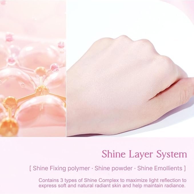 MIBA Ion Calcium Foundation Double Cushion Glow 25 g / 0.88 oz Big Cushion SEASON 3. Long Lasting Cover Effect. Moisture glow. Skin tightening relief. Smooth adhesion. (Lovely #21 Rosy Ivory)-Velvo Beauty