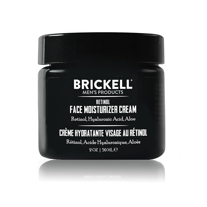 Brickell Men's Retinol Face Moisturizer Cream For Men, Natural & Organic, Anti-Wrinkle Face Night Cream with Retinol & Hyaluronic Acid To Reduce Fine Lines and Even Skin Tone, Fragrance-Free, 2 Ounce-Velvo Beauty