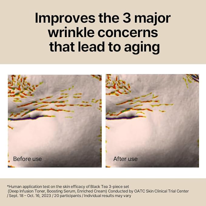 Pyunkang Yul PKY Black Tea Line Gift Box Set, Deep Nurishment for Anti-aging, Rich Moisture Toner, Revitalizing Serum & Nourishing Cream, Zero-Irritation (3-item set)-Velvo Beauty