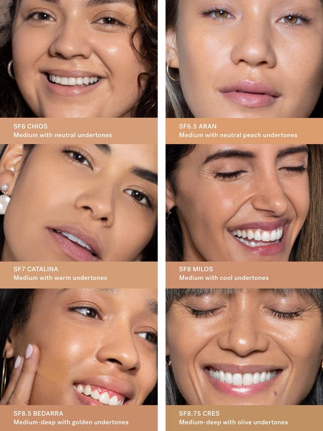 ILIA - True Skin Serum Foundation | Non-comedogenic, Cruelty-Free, Vegan, Weightless Feel, Buildable Coverage, Safe For Sensitive Skin (Cres SF8.75)-Velvo Beauty