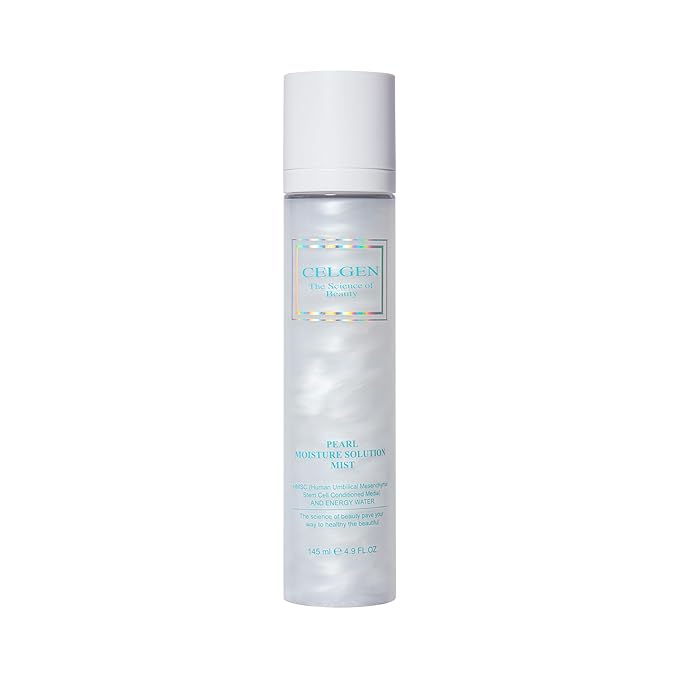CELGEN] Pearl Moisture Solution Mist – 3-in-1 Toner, Makeup Primer & Setting Spray, Brightening & Hydrating Face Mist, 4.9 Fl. Oz./145ml-Velvo Beauty