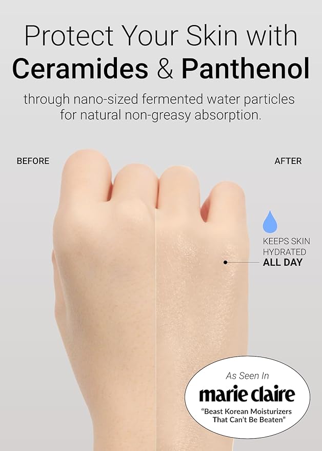 JUNG SAEM MOOL Essential Mool Cream Light 1.7 Fl Oz, Hydrating Water Cream with Ceramide and Centella, Perfect Prep Step Before Cushion Foundation for Smooth, Radiant Finish, Korean Skincare-Velvo Beauty