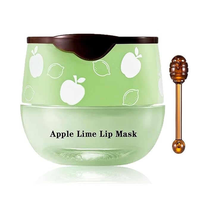 1PCS Bee Lip Balm Honey Pot, Moisturizing Lip Balm Overnight Lip Sleeping Mask Lip Scrubs Exfoliator, Hydrating Prevention Dry and Crack Lips, Lip Repair Nourishes the Lip Skin-Velvo Beauty