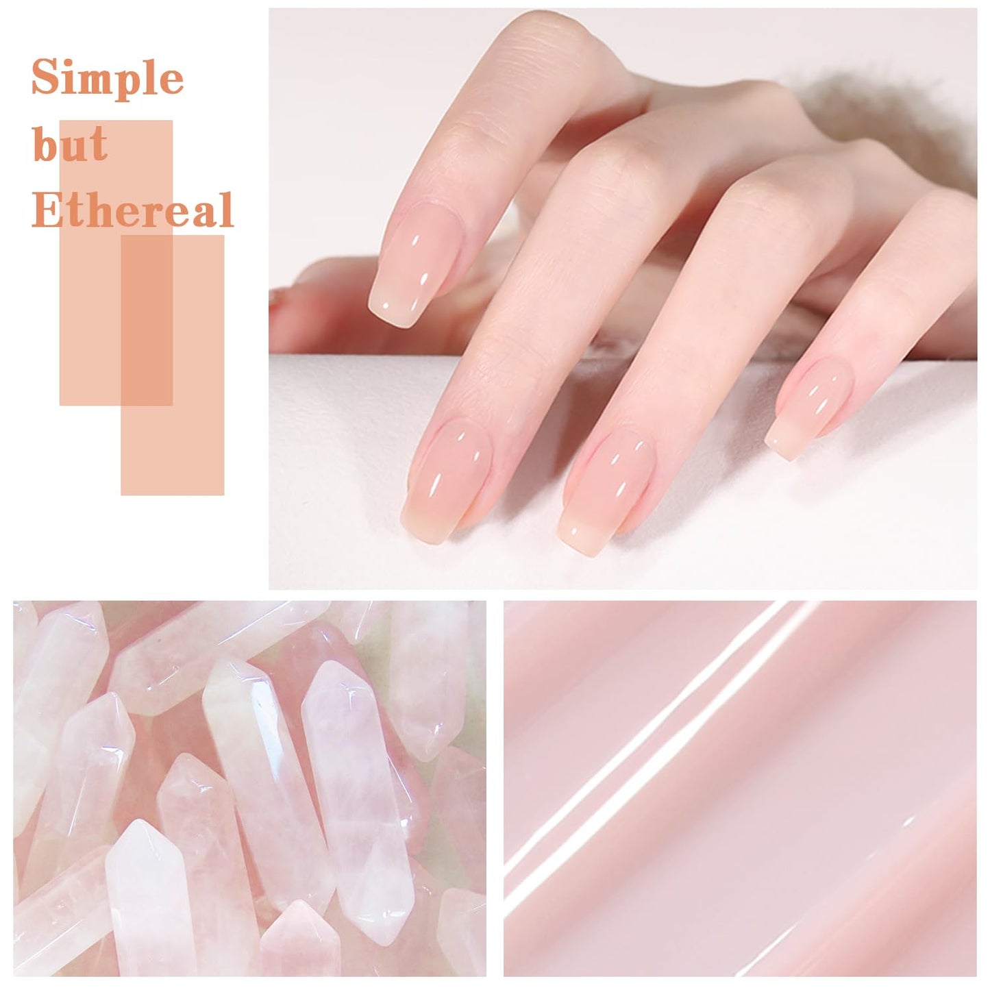 Jelly Nude Gel Nail Polish Set 10Pcs Neutral Skin Color Rose Maple Red Shimmer Gel Polish Kit Semi-Transparent Nail Polish Fall Nail Gel UV LED Soak Off Home DIY 7ml-Velvo Beauty