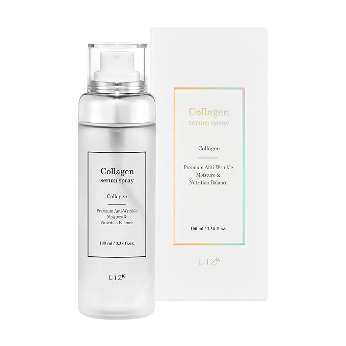 LIZK Collagen Serum Spray for Face 100ml (3.38 fl.oz) Glass Skin,easy to use, sparying at last step in skincare,body care, moisture mist, korea cosmetics-Velvo Beauty