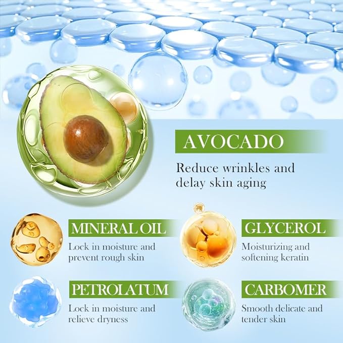 Avocado Facial Skincare Set - Complete Eight-Piece Kit for Soothing, Nourishing, and Moisturizing-Velvo Beauty