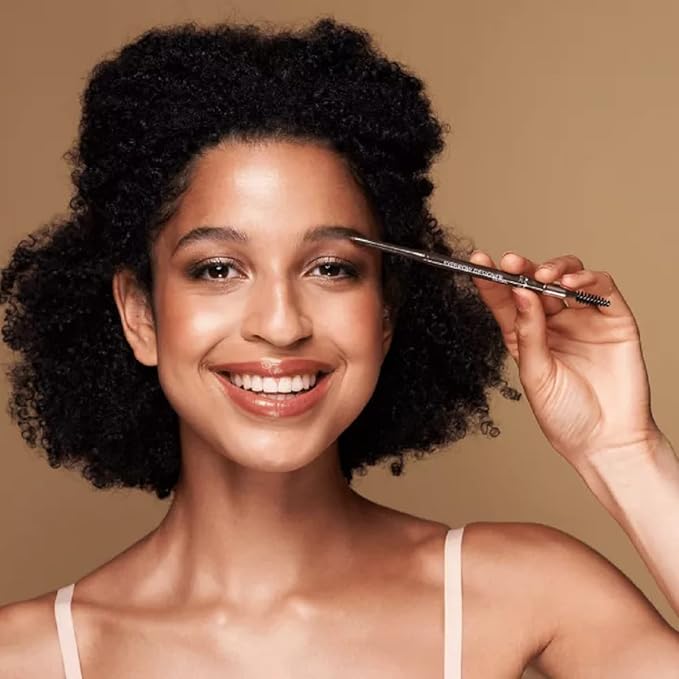 M. Asam MAGIC FINISH Eyebrow Designer Brown - 4-in-1 eyebrow pencil with rotating mine & spiral brush, perfect shape & fullness thanks to powdery texture, optimal brow arch, eye make-up, 0.01 Oz-Velvo Beauty