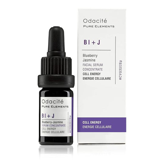Odacité Anti Aging Serum Concentrate with Blueberry + Jasmine, Hydrating & Skin Brightening Anti-Aging Facial Oil Concentrate for Mature & Tired Skin - 0.17 fl. oz-Velvo Beauty