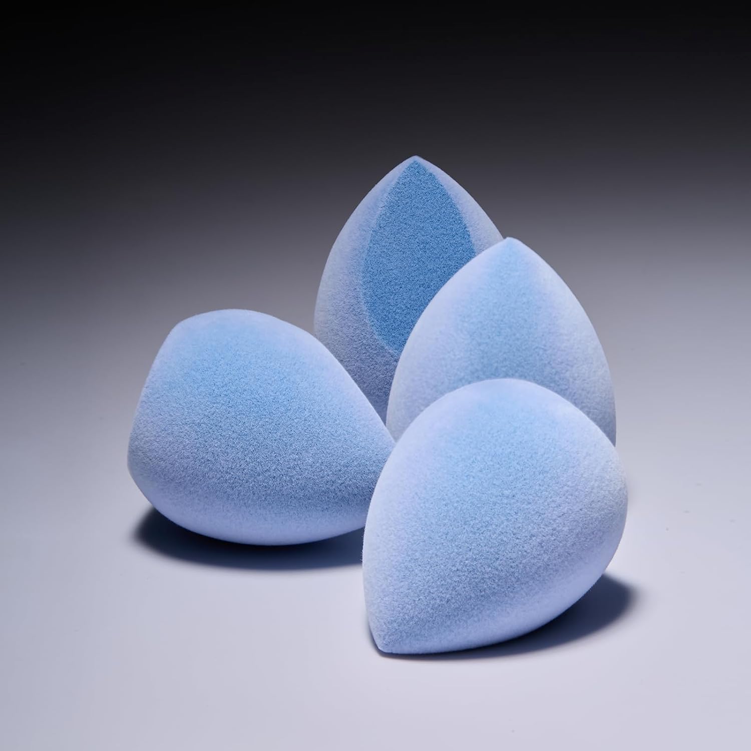 JUNO & Co. Microfiber Makeup Sponge Set 4-Pack, Dual Layer Technology and Airbrushed Complexion Finish, Makeup Blender for Foundation, Powder and Cream-Velvo Beauty