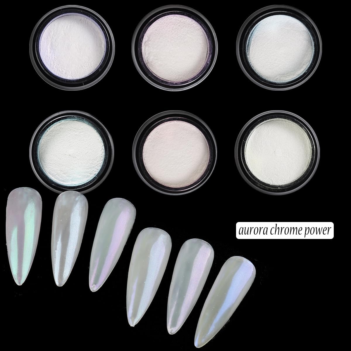 Chrome Nail Glitter Powder Set, 18 Colors Silver Black Red Green Metallic Effect Mirror Powder for Nails with Brushes, Pearl White Chrome Powder for Nails, Glazed Donut Nail Art, Manicure Supplies-Velvo Beauty