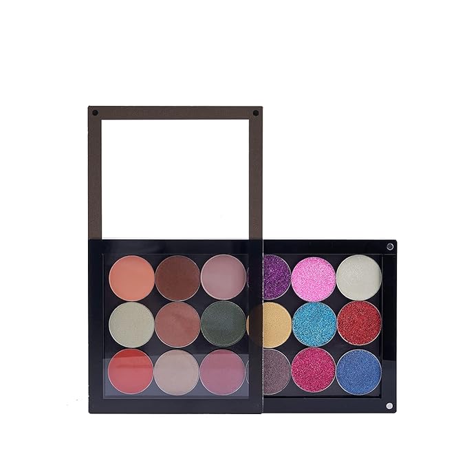 Acrylic magnetic Makeup Palette Empty Eyeshadow Palette with Magnet Clear Window-Velvo Beauty