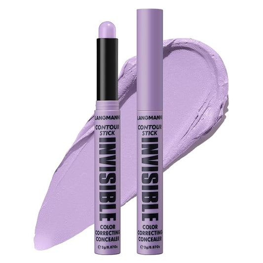 Jolilab 1 Color Contour Stick Concealer Stick Cream Palette Contour Multifunctional Contouring Makeup Kit for Face Highlighter Makeup Stick Set Long Lasting & Waterproof (03#purple, 1)-Velvo Beauty