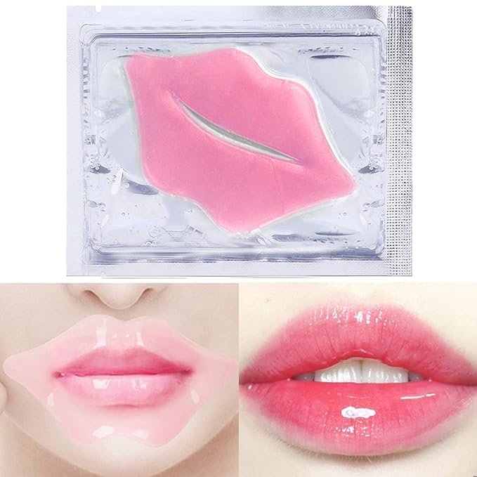 MEICOLY Lip and Eye Mask Sheet Moisturizing Gold Under Eye Mask Gel Crystal Collagen Anti-Aging Eye Patches Dark Circle Remover 30 Pads with Box, A-Velvo Beauty