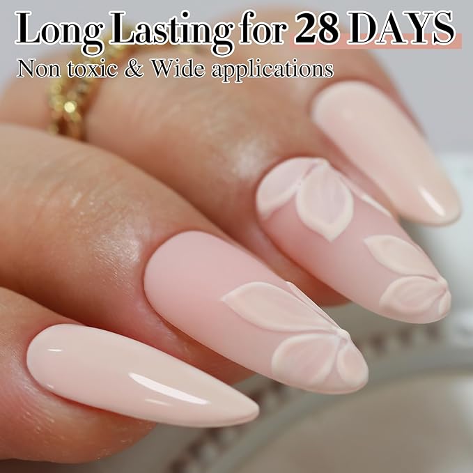 Double Rhythm Gel Polish Translucent Sheer Neutral Natural Light Milky Same Color Same Bottle 15ML Jelly UV Gel Polish Art DIY at Home (Nude Beige-A1119)-Velvo Beauty