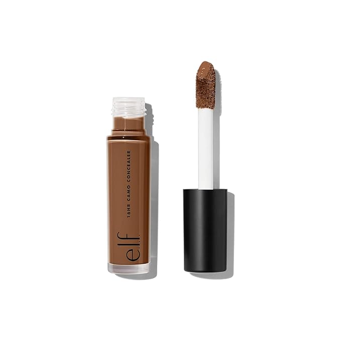 e.l.f. 16HR Camo Concealer, Full Coverage & Highly Pigmented, Matte Finish, Rich Cocoa, 0.203 Fl Oz (6mL)-Velvo Beauty