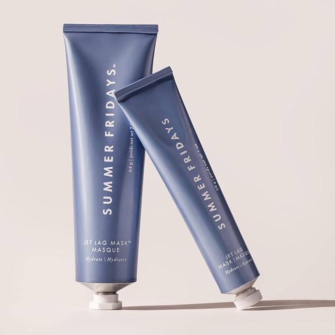 Summer Fridays Jet Lag Mask - Hydrating Face Moisturizer + Mask - Enriched with Hyaluronic Acid, Niacinamide, Glycerin + Antioxidants Helps Nourish Skin for a Renewed + Radiant Complexion (2.25 Oz)-Velvo Beauty