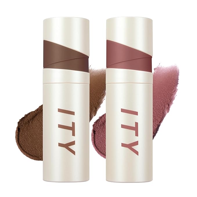 ITY Velvet Matte Finish Lip Stain-Mousse Textured Lip Clay, Red Shade, Conceals Lip Lines, Rich Pigment Lip Tint Lipsticks, 0.14 oz (4g) in Earthy, Berrylicious.-Velvo Beauty