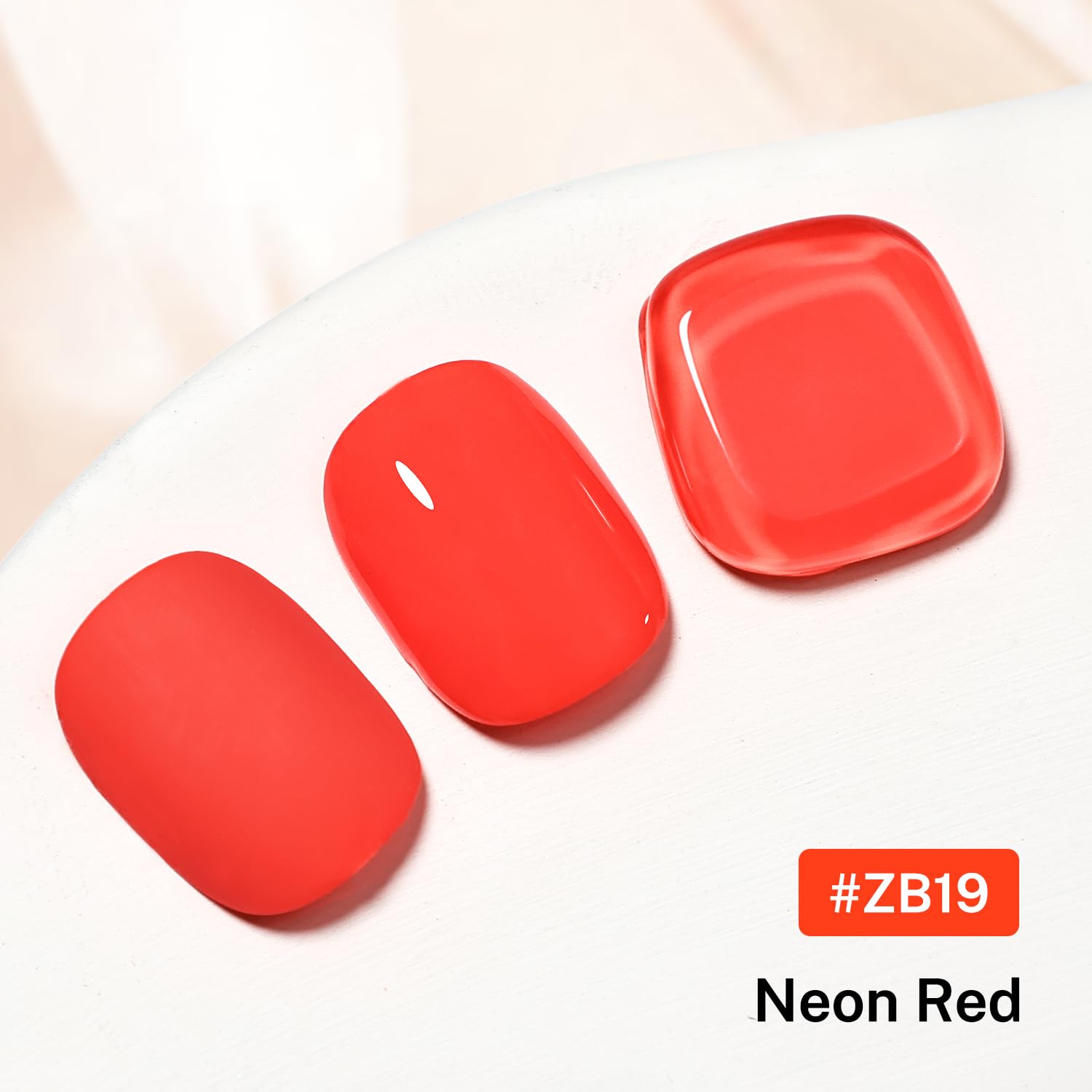 16.5ml Neon Red Nail Polish Glossy Shine Finish Large Volume Quick Dry Nail Polish, Long Lasting Shine, Fingernail Toenail Nail Art DIY Home Travel Nail Art Gift-Velvo Beauty