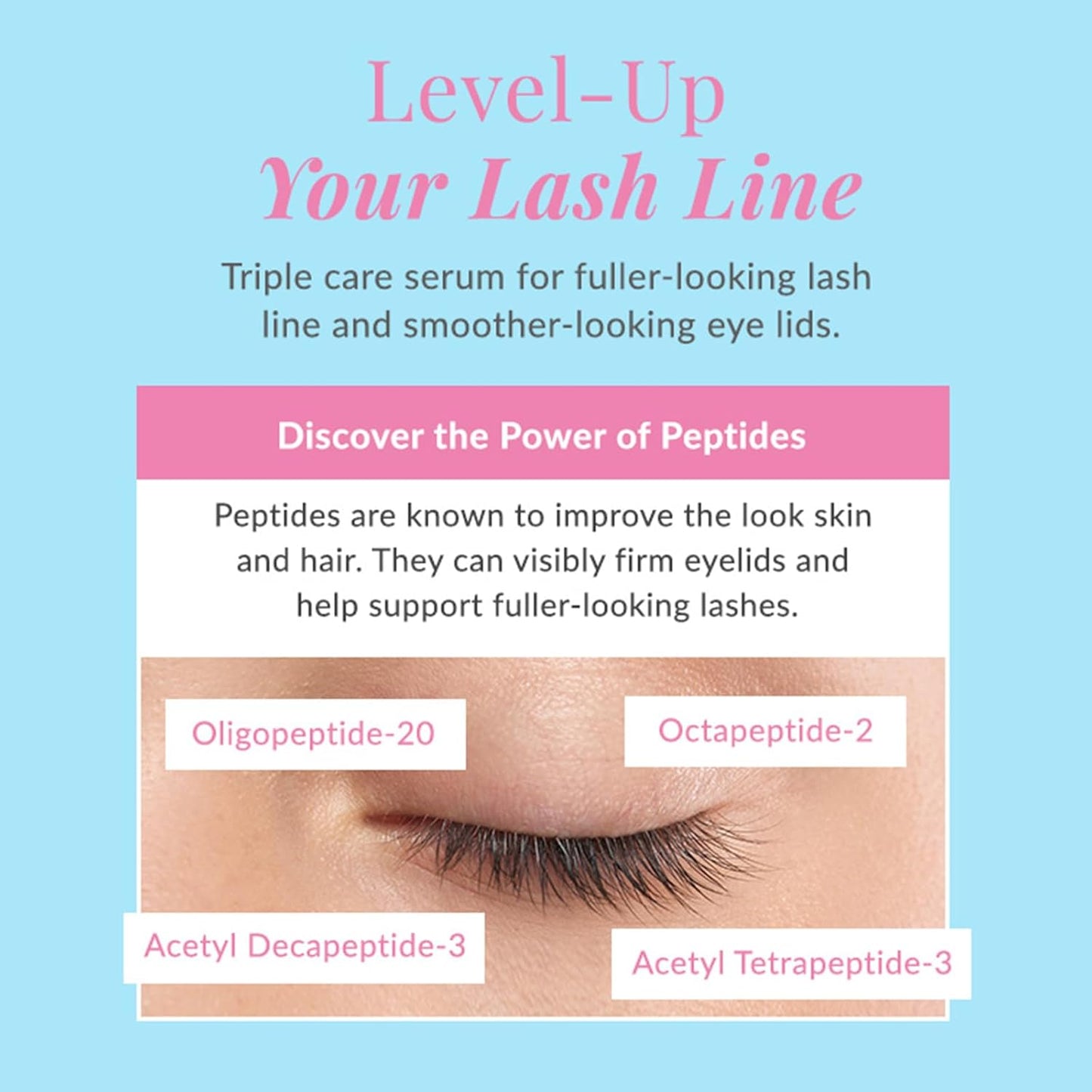 DHC 3-in-1 Eyelash Serum, 0.30 fl. oz.-Velvo Beauty