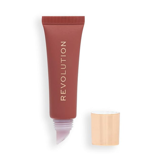 Revolution Beauty, Juicy Peptide Lip Balm, Hydrating & Plumping Lip Balm with Sheer Color, Infused with Vitamin E & Peptides, Nude Latte, 0.27 Fl. Oz-Velvo Beauty