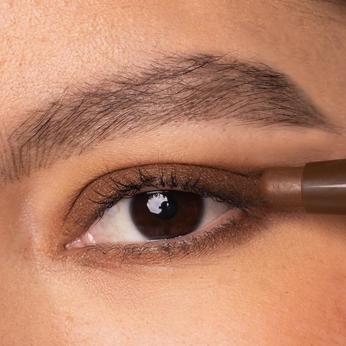 Palladio Waterproof Eyeshadow Stick with Blending Sponge, Long Lasting & Effortless Application, Smudge Free & Crease Proof Formula, Matte & Shimmer Shades, Buildable Eye Shadow (Chocolate Shimmer)-Velvo Beauty