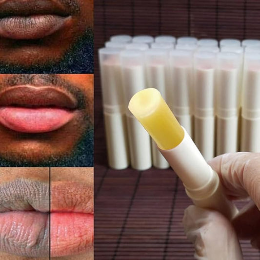 2PCS Handmade Plant lip balm Pink Lips Serum Brighten Dark Lips Bleaching Essence Lip Balm Repair Fine Lines Brighten Moisture Exfoliator Lip Care (Yellow)-Velvo Beauty