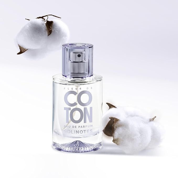 SOLINOTES Cotton Flower Perfume for Women - Eau De Parfum | Delicate Floral and Soothing Scent - Made in France - Vegan - 1.7 fl.oz-Velvo Beauty