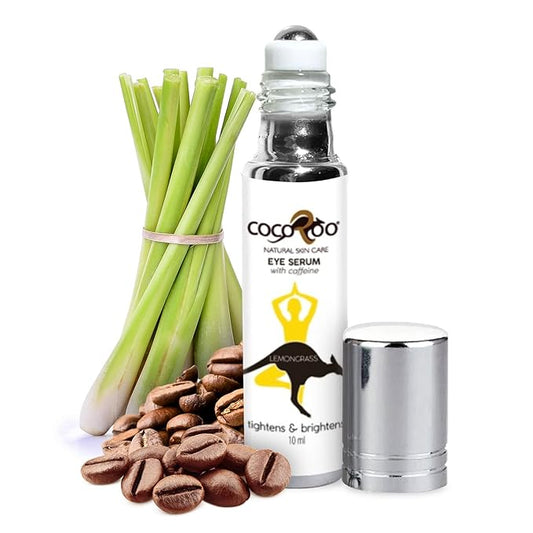 Caffeinated Eye Serum, Nutrient-Dense, 100% Pure, Natural & Vegan (Lemongrass)-Velvo Beauty