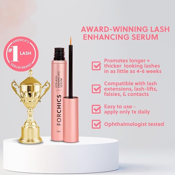 2 in 1 Lash and Brow Growth Serum - Hormone-Free Enhancer for Thicker, Longer Lashes and Brows in 2 Weeks - Organic, Vegan and Gentle-Velvo Beauty