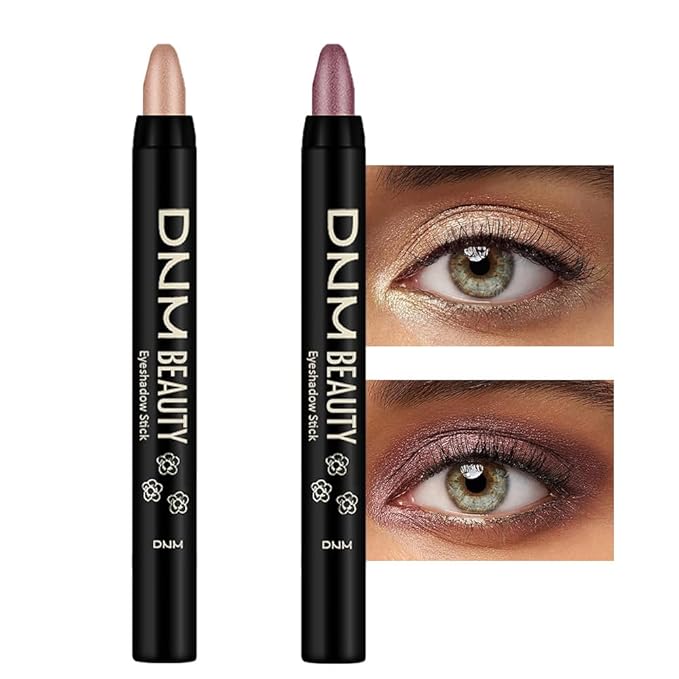 Kaely 2Pcs Cream Eyeshadow Sticks Set for Eyes Waterproof,Sand Shimmer & Orchid Shimmer Matte Eye shadow Stick Pencil Pen Bulk sombras en crema para ojos 25+26-Velvo Beauty