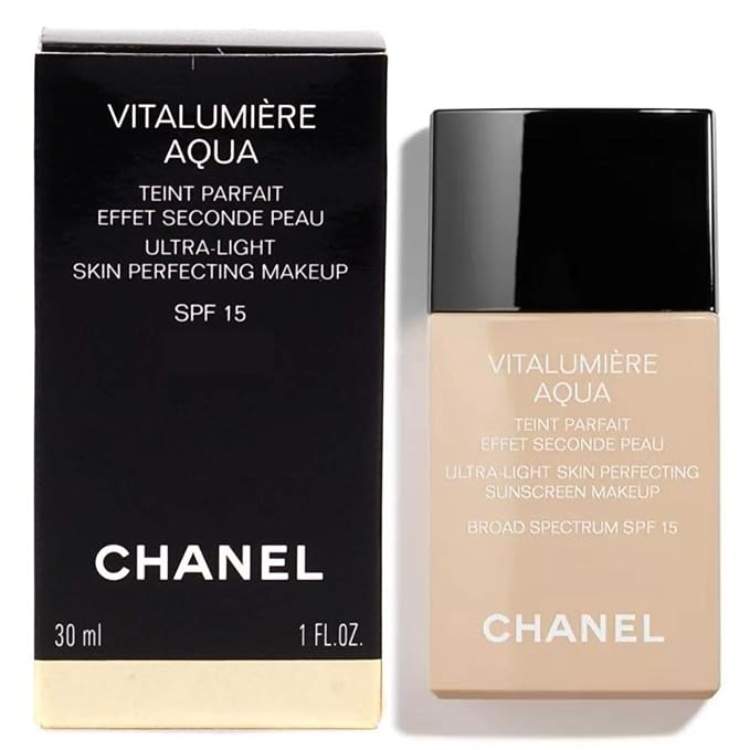 Chanel Vitalumiere Aqua Ultra Light Skin Perfecting Makeup SPF 15-30 ml, No.40 Beige-Velvo Beauty