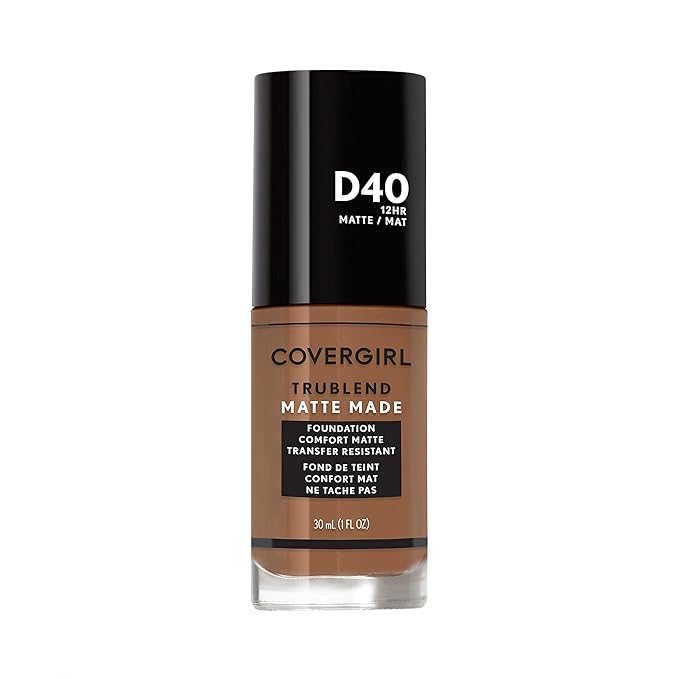 COVERGIRL TruBlend Matte Made Liquid Foundation, Deep Bronze , 1 Fl Oz (Pack of 1)-Velvo Beauty