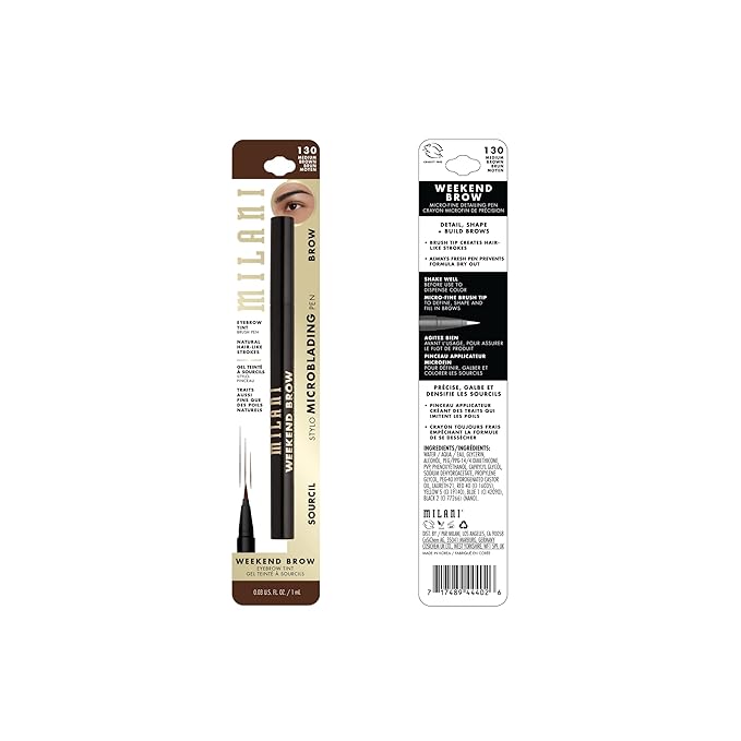 Milani Weekend Brow Eyebrow Tint - 130 Medium Brown-Velvo Beauty