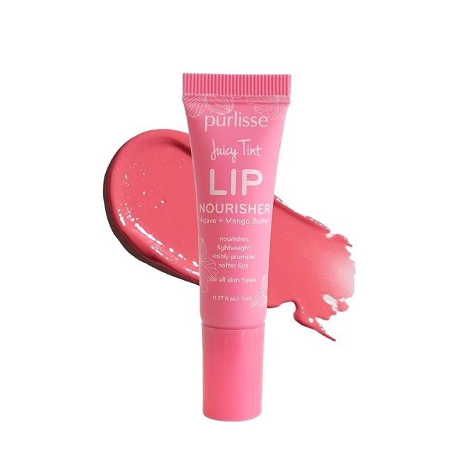 Purlisse Juicy Tint Lip Nourisher - Tinted Lip Moisturizer (Pink Shine)-Velvo Beauty