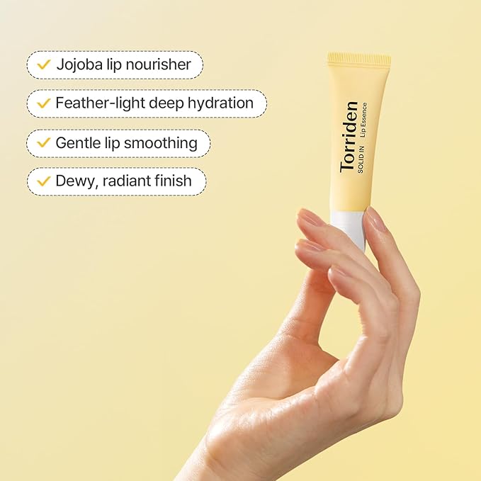 Torriden SOLID In Ceramide Lip Essence 0.37 Oz. (Pack of 2) - Moisturizing Lip Balms for Glowy, Dewy, Plumped, and Radiant Lip - Organic Jojoba Seed Oil, Ceramides, and Fuligo Wax - Korean Skin Care-Velvo Beauty