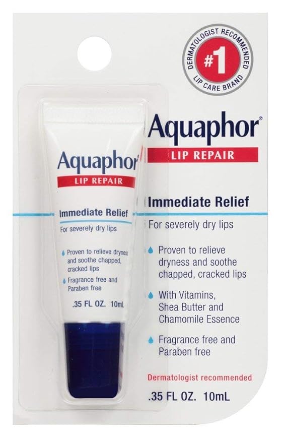 Aquaphor Lip Repair, 0.35 Fl Oz, Pack of 6-Velvo Beauty
