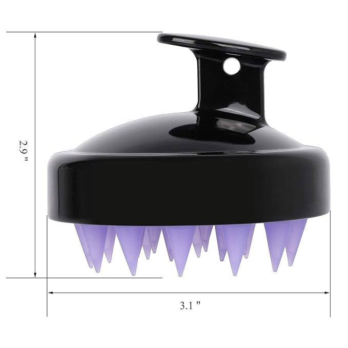 4 Pcs Hair Shampoo Brush Scalp Massager Silicone Scalp Scrubber air Washing Tool for Shower-Velvo Beauty