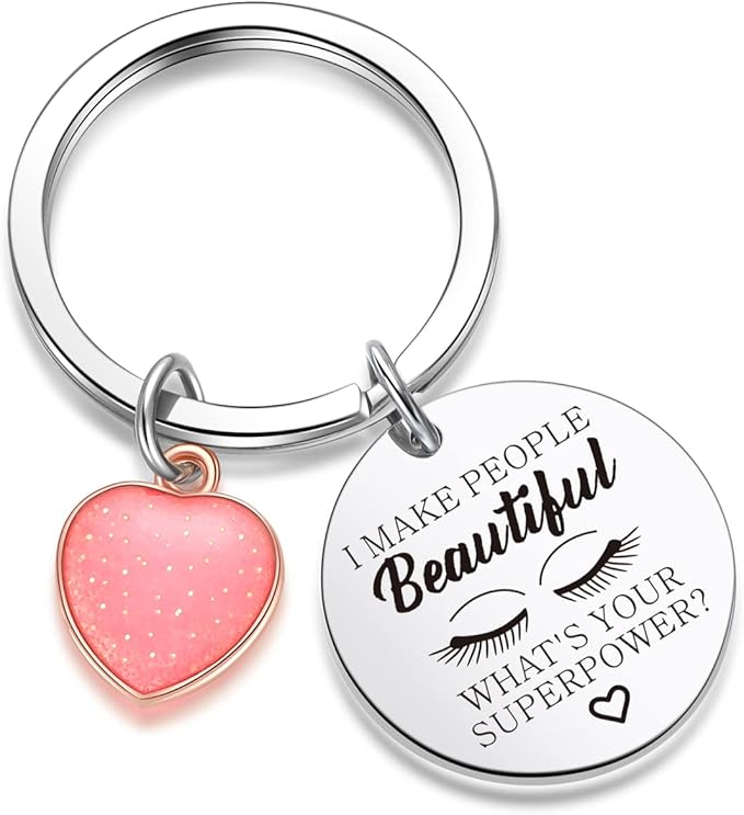 Lashes Keychain Lashes Girl Gift Eyelashes Artist Keychain Beautician Gift Makeup Lover Gift-Velvo Beauty