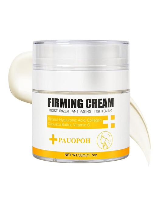 Neck Firming Cream with 3% Retinol - Hyaluronic Acid, Anti-Wrinkle Treatment, Skin Tightening Cream for Face, Neck, Chest & Décolleté-Velvo Beauty