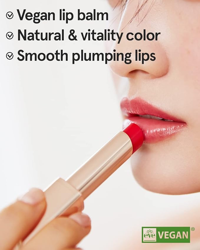 ATHÉ Authentic Lip Balm 13 MELLOW, Korean Vegan Color Lip Blam, Long Lasting Buildable Glow Lip Balm without Stickiness, Cruelty-Free, Clean-Beauty, 0.11oz.-Velvo Beauty