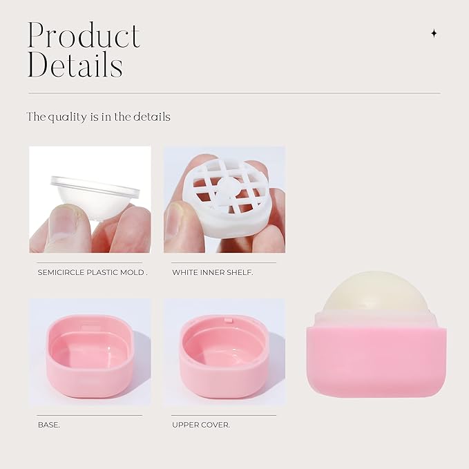 0.25 oz（7g） Empty Lip Balm Square Containers Tubes Lipstick 12 Pieces for Make Natural Lip Balm Lip Care - DIY & BPA FREE (Pink)-Velvo Beauty