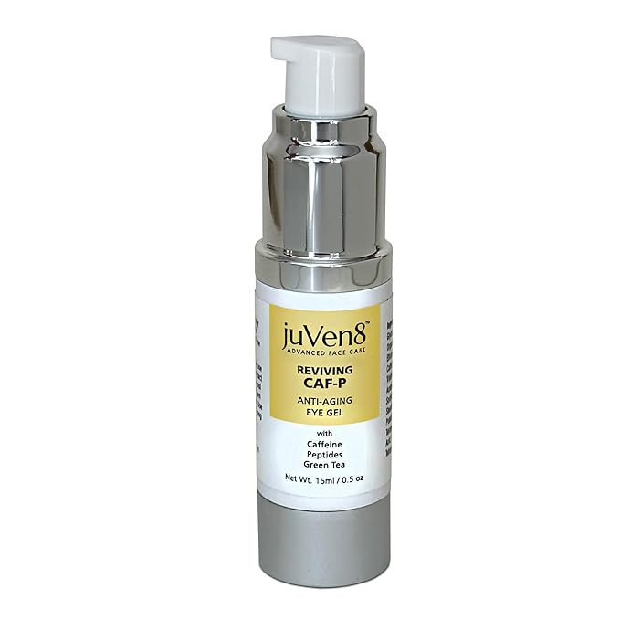Reviving Eye Gel, 15ml - with Caffeine, Peptides, Green Tea & Hyaluronic Acid - Anti-Aging, Anti-Wrinkle, Dark Circles Eye Cream-Velvo Beauty