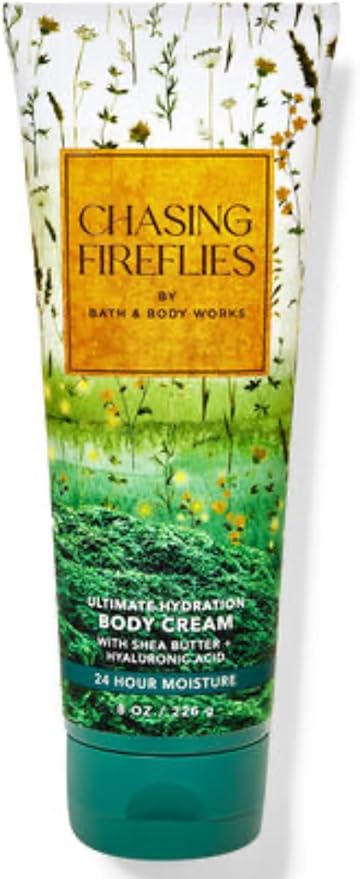 Bath & Body Works - 3 Piece Bundle - Spray - Body Cream - Shower Gel - Full Size and Gift Bag HELLO GORGEOUS (Chasing Fireflies)-Velvo Beauty