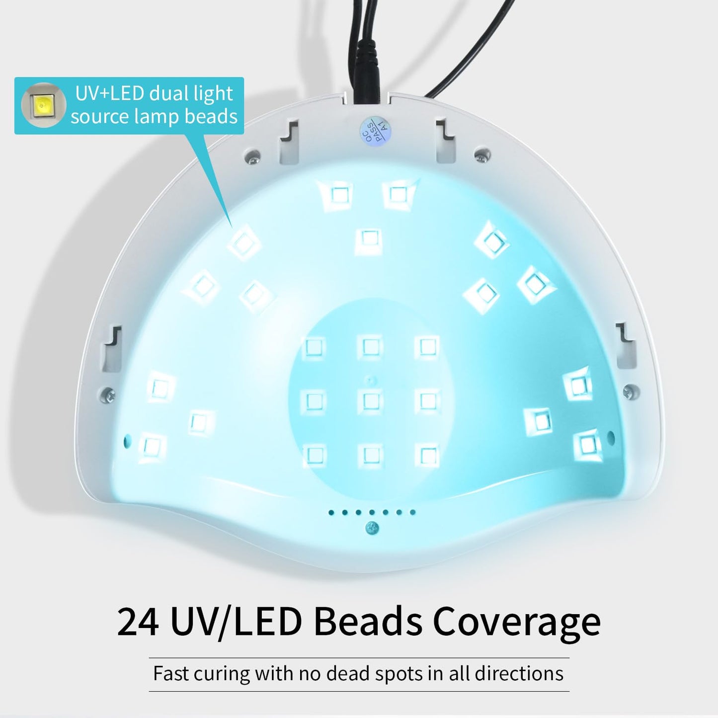 JODSONE U V LED Nail Lamp, Nail Dryer for Gel Polish, Led Light with Automatic Sensor & 4 Timers-Velvo Beauty